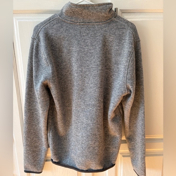 J.Crew Mens Gray Sweater fleece half-zip - Picture 7 of 8